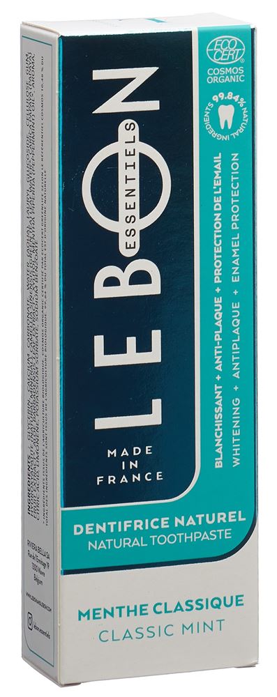 Image of Lebon Essentiels Zahnpasta klassische Minze Bio Tb 80 ml