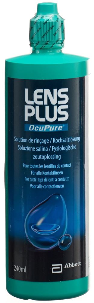 Image of Lens Plus OcuPure Kochsalzlösung Fl 240 ml