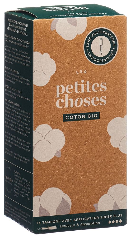 Image of Les Petites Choses Tampons mit Applikator super plus Bio 14 Stk