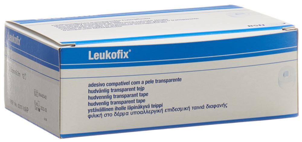 Image of Leukofix Heftpflaster 9.2mx2.5cm transparent 12 Stk