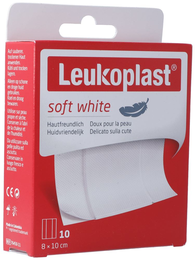 Image of Leukoplast soft white 8x10cm 10 Stk
