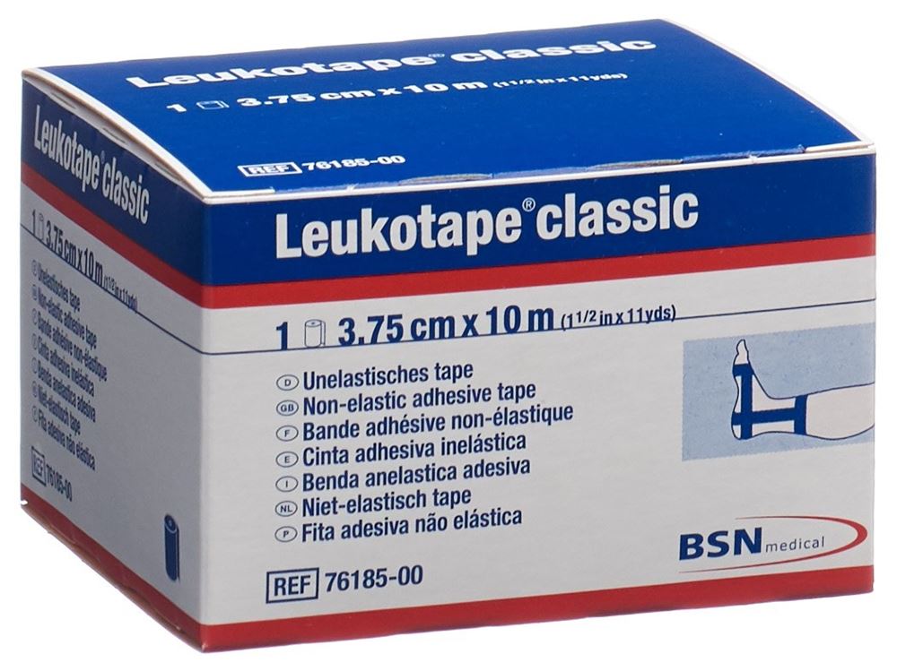 Image of Leukotape classic Pflasterband 10mx3.75cm blau