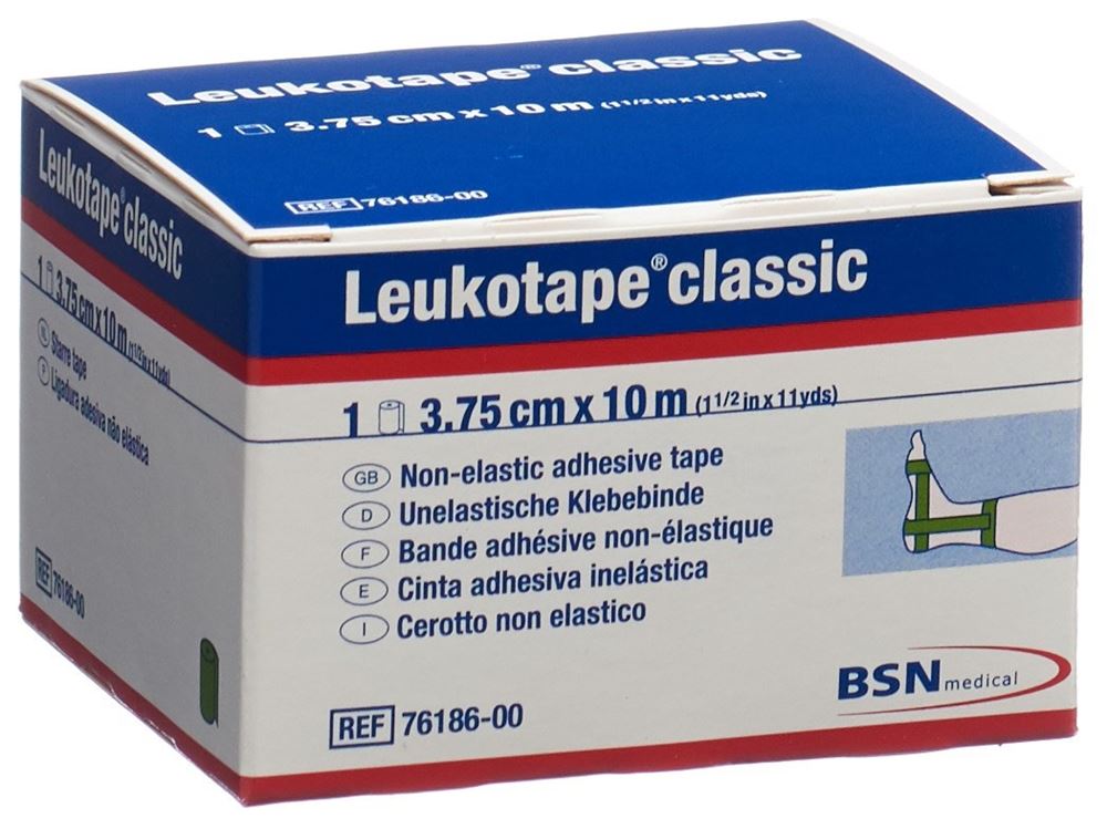 Image of Leukotape classic Pflasterband 10mx3.75cm grün