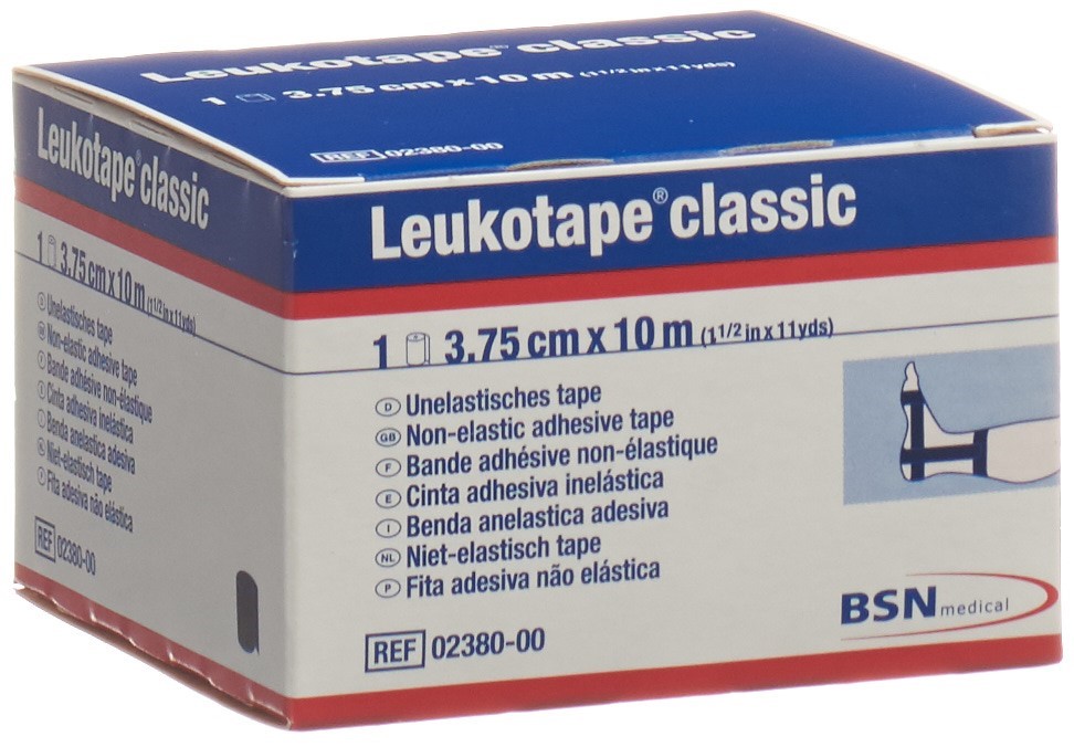 Image of Leukotape classic Pflasterband 10mx3.75cm schwarz
