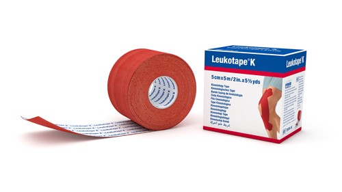 Leukotape K Kinesiologisches Tape 5mx5cm rot