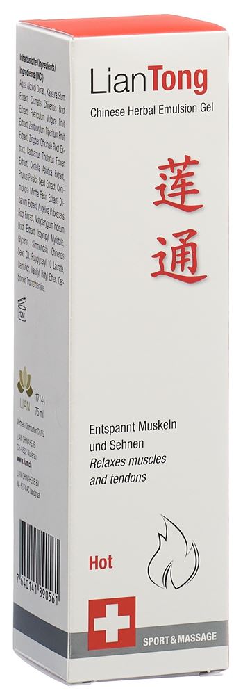 Image of LianTong Chinese Herbal Emulsion Gel Hot Disp 75 ml