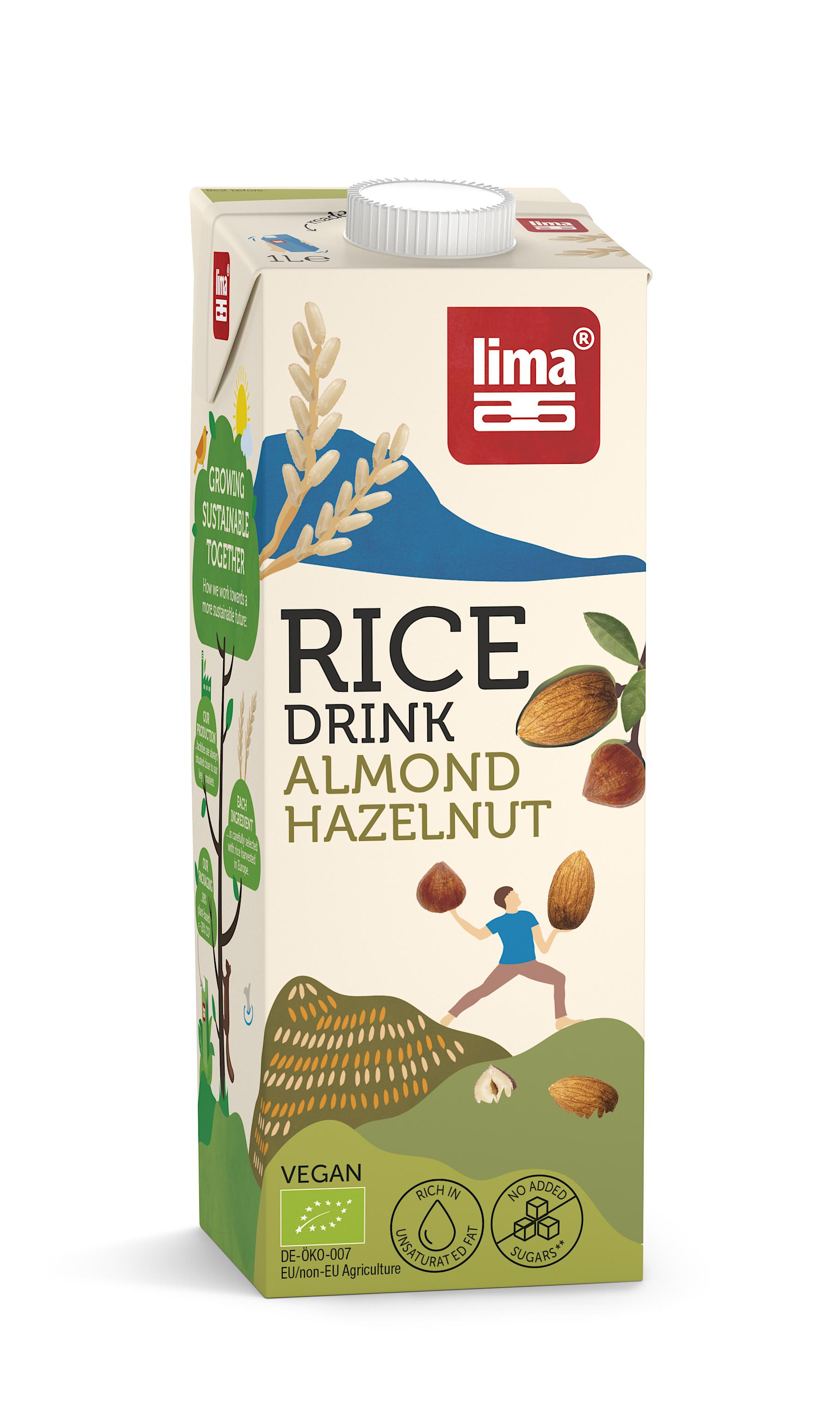 Lima Reis Drink Haselnuss-Mandel 1 lt