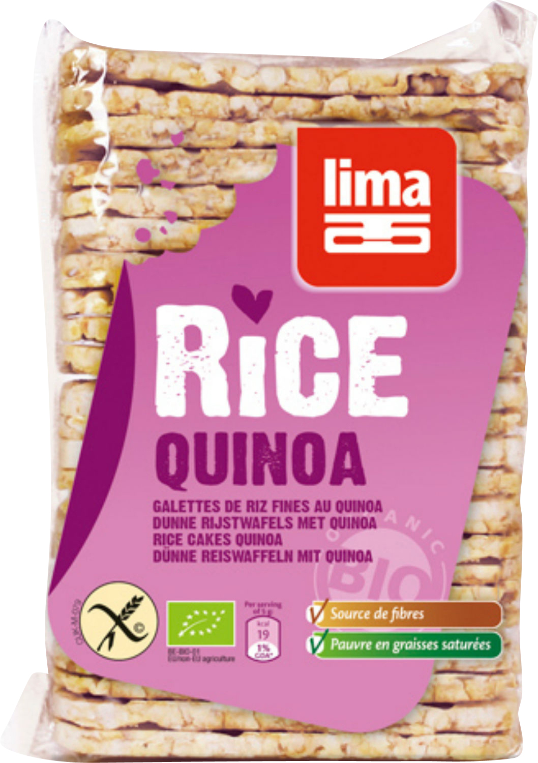 Lima Galettes de riz fines au quinoa 130 g