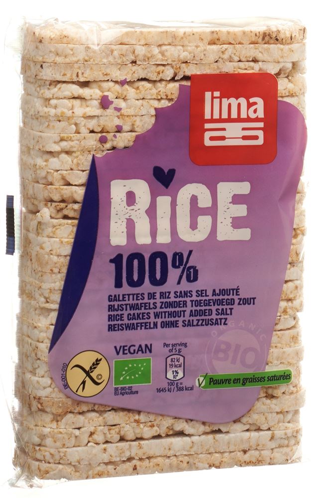 Lima Galettes de riz fines pauvre en sel 130 g