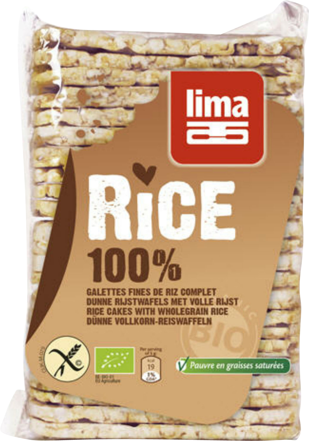 Lima Galettes de riz complet sach 130 g