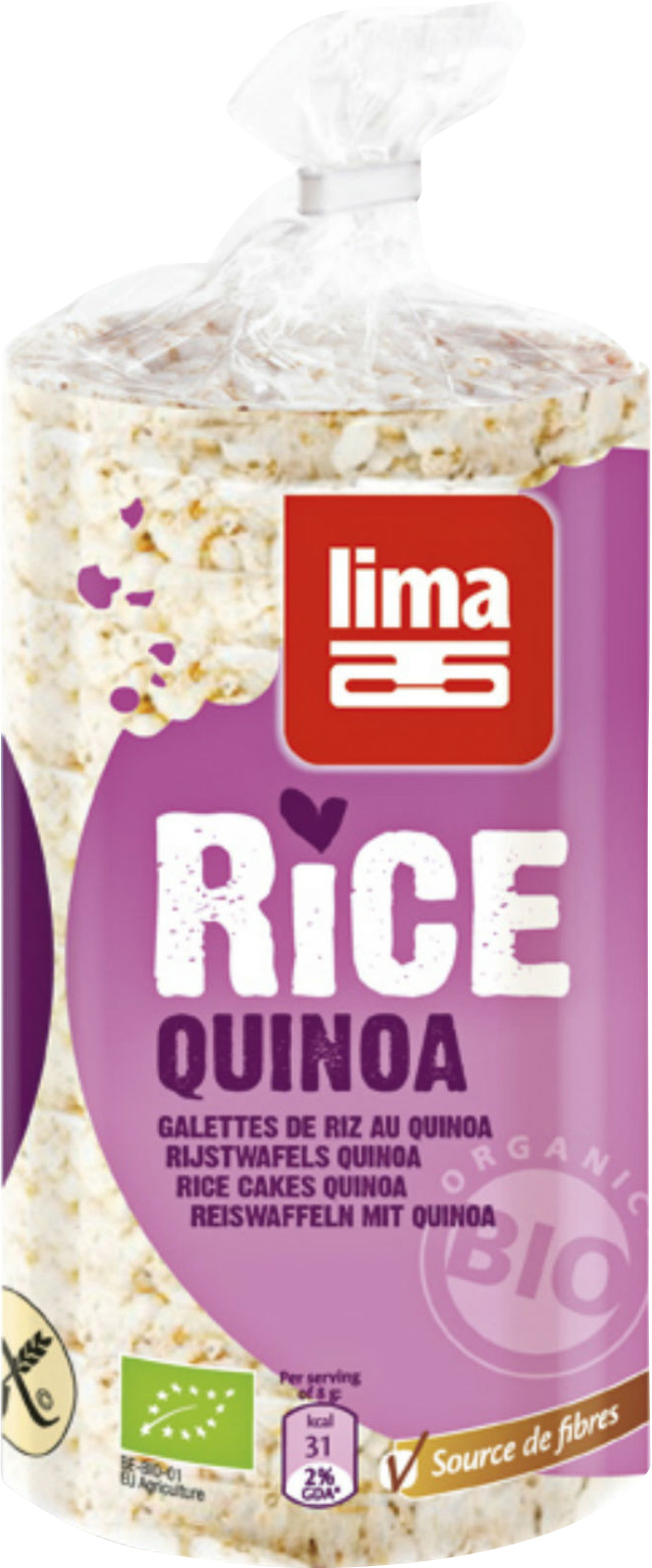 Lima Galettes de riz quinoa sach 100 g