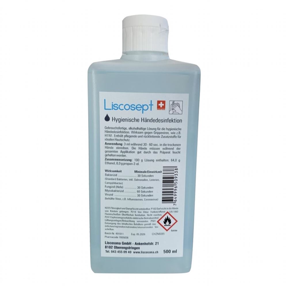 Liscosept désinfectant des mains VS fl 500 ml