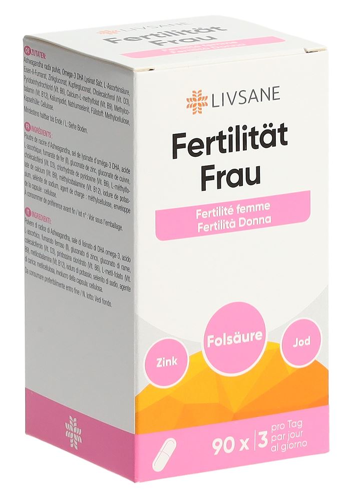 Livsane Fertilità donna capsule vetro 90 pezzi