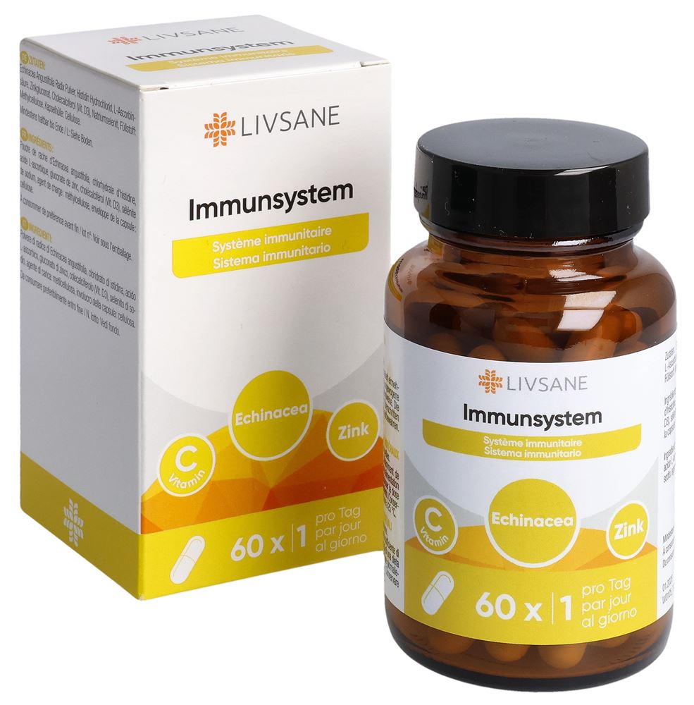 Livsane Immunsystem Kaps Glas 60 Stk