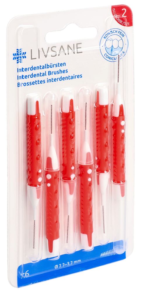 Image of Livsane Interdentalbürsten konisch fein 6 Stk
