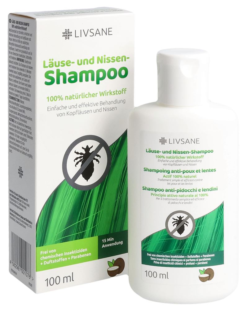 Livsane Läuse- und Nissen-Shampoo 100 % natürliche Behandlung Fl 100 ml