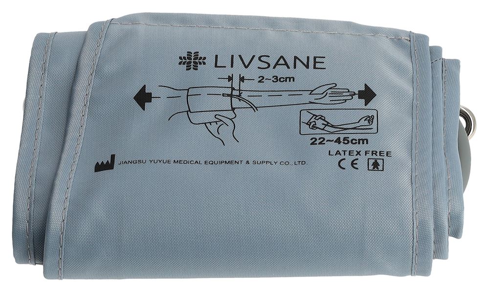 Livsane Brassard XL 22-45cm pour le tensiomètre électronique Ye650A