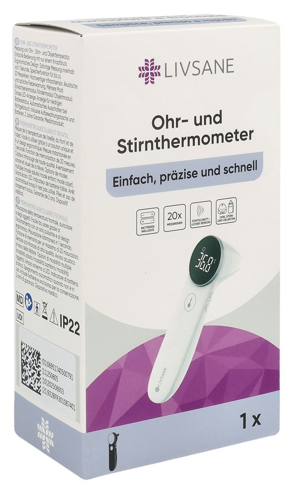 Livsane Ohr- und Stirnthermometer