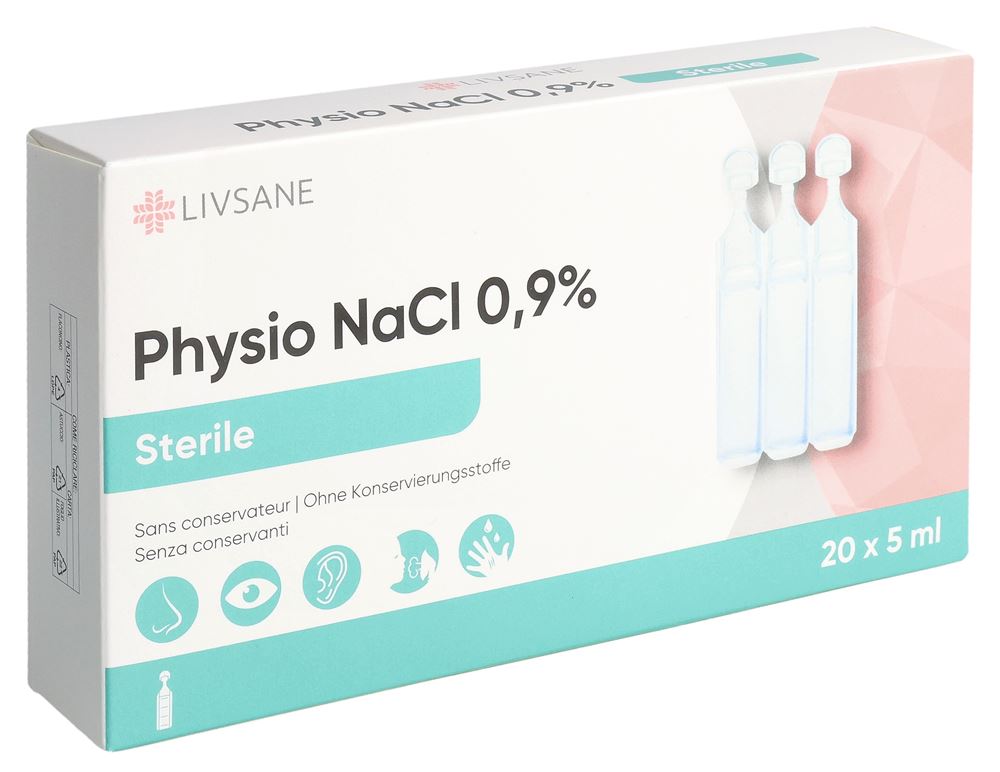 Livsane Physio NaCl 0.9 % steril 20 Amp 5 ml