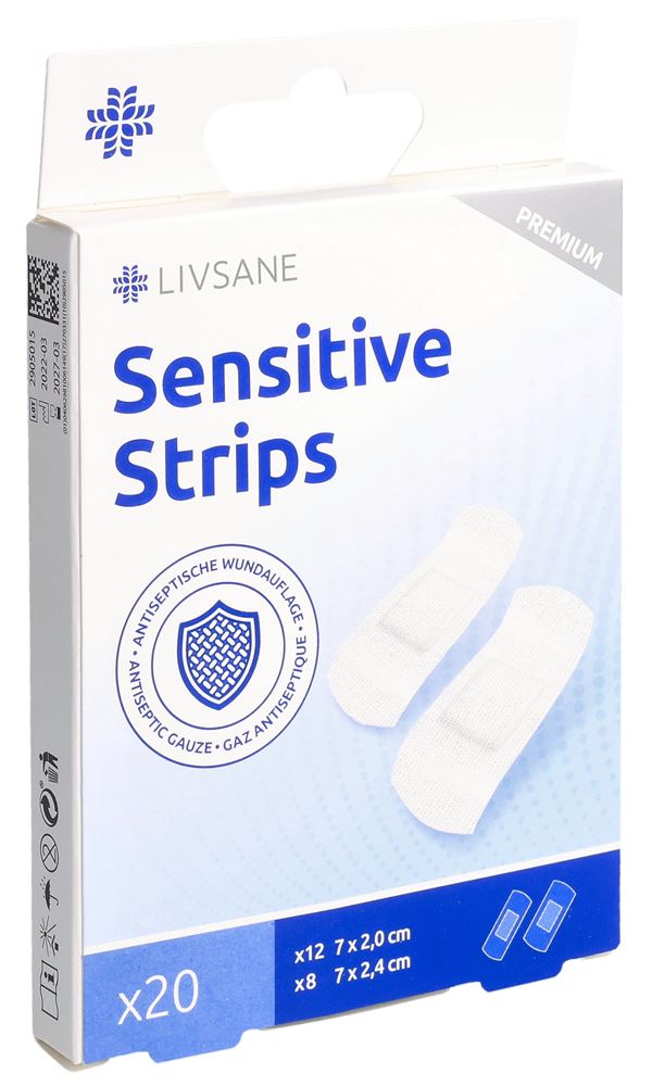 Image of Livsane Premium Sensitive Pflaster Strips 20 Stk
