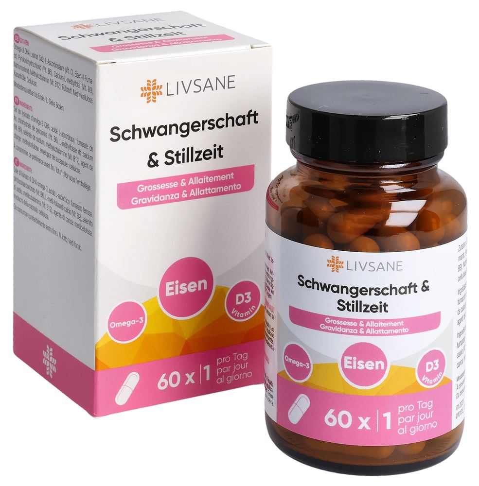 Image of Livsane Schwangerschaft & Stillzeit Kaps Glas 60 Stk