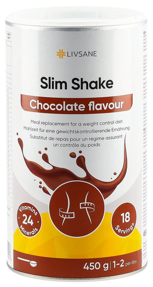 Image of Livsane Slim Shake Schoko Geschmack 450 g