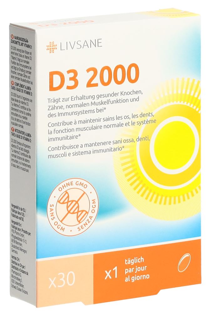 Image of Livsane Vitamin D3 2000 Weichkaps 30 Stk