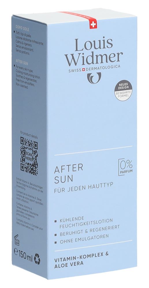 Louis Widmer After Sun ohne Parfum 150 ml