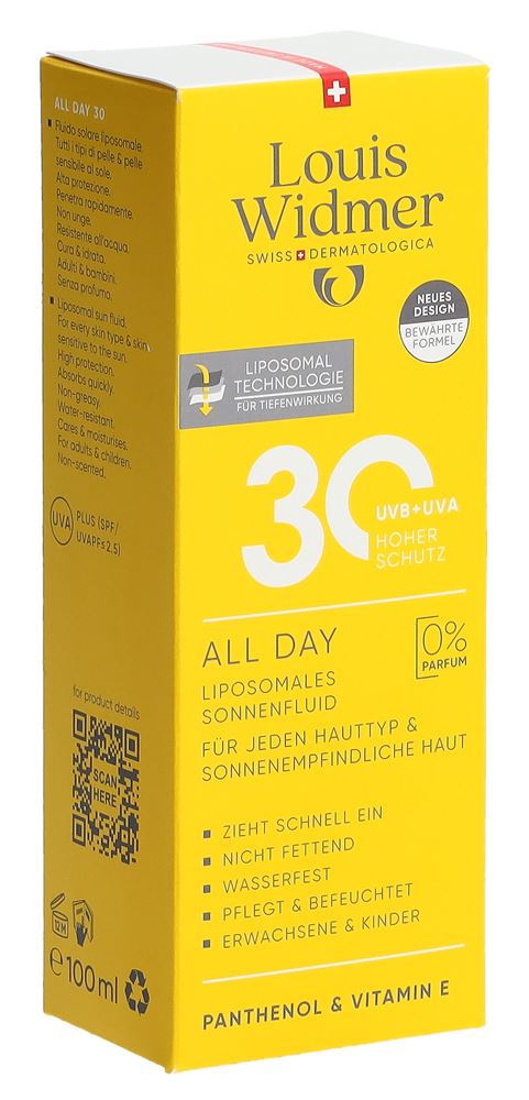 Louis Widmer All Day Lsf30 ohne Parfum 100 ml