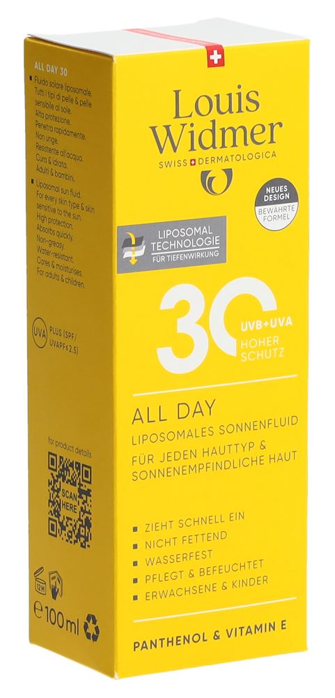 Louis Widmer All Day Lsf30 parfumiert 100 ml
