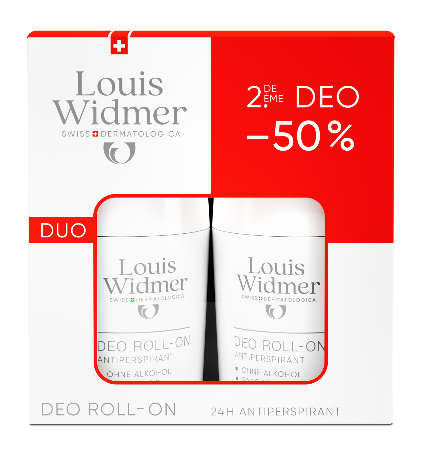 Louis Widmer Deo-Duo Roll-on Antiperspirant parfumiert 2 x 50 ml