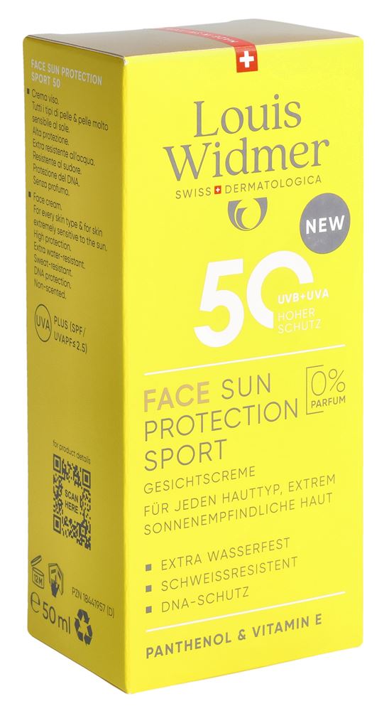 Louis Widmer Sun Protection Sport 50+ unparfümiert