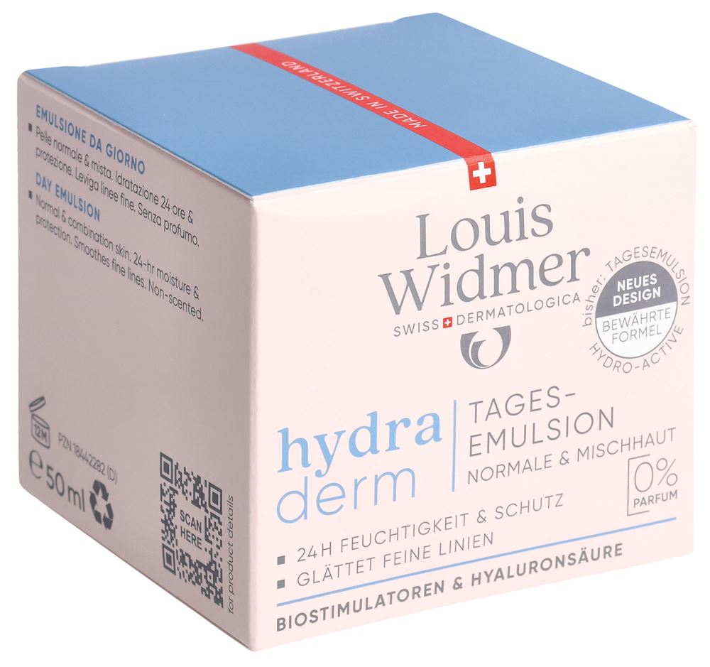 Louis Widmer Hydraderm Tagesemulsion ohne Parfum 50 ml