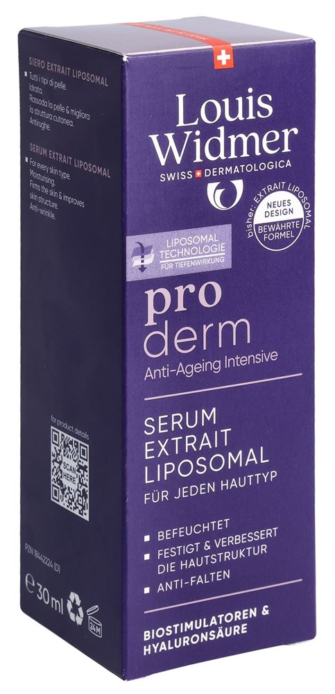Louis Widmer Proderm Serum Extrait Liposomal parfumiert 30 ml