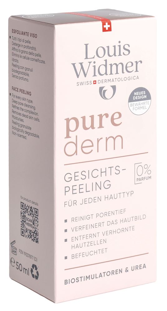 Louis Widmer purederm Gesichtspeeling unparfümiert
