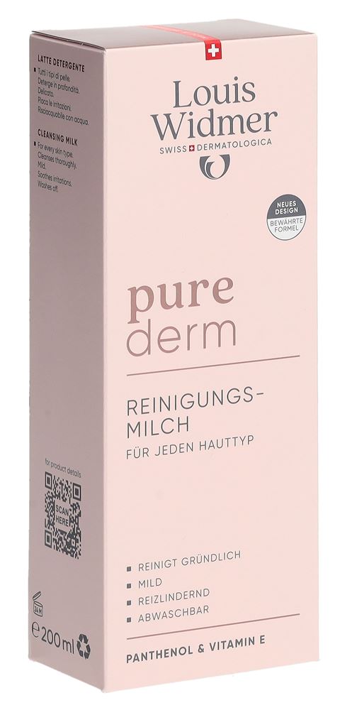 Louis Widmer Purederm Reinigungsmilch parfumiert 200 ml