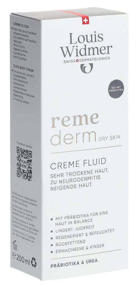 Louis Widmer Remederm Creme Fluid Probiotic parfumiert 200 ml