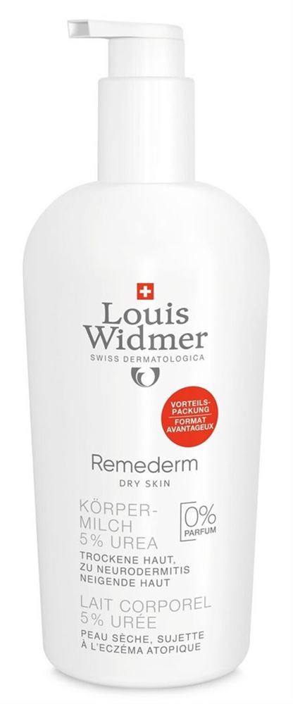 Louis Widmer Remederm Körpermilch 5% Urea ohne Parfum Disp 400 ml