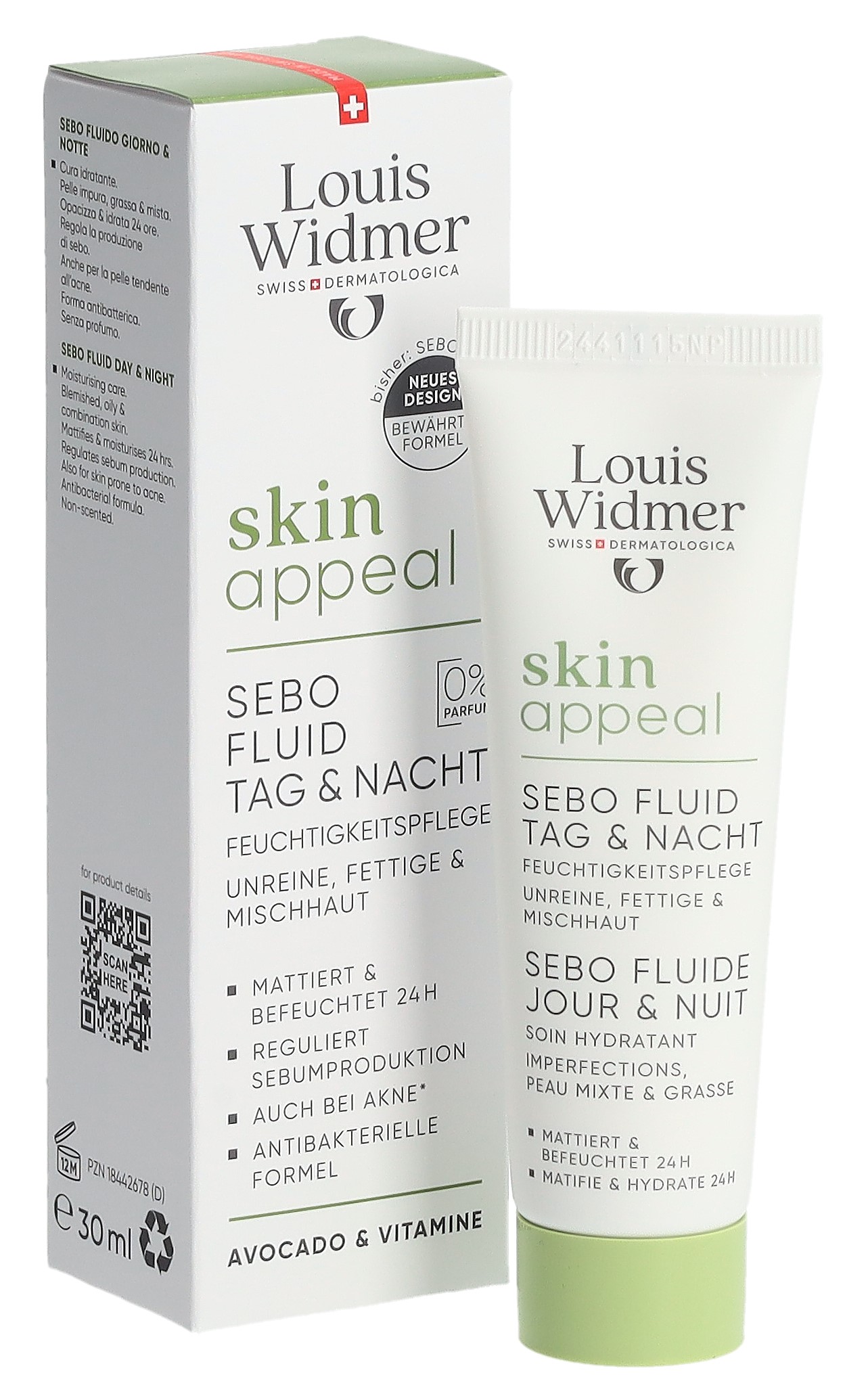 Louis Widmer Skin Appeal Sebo Fluid Tag und Nacht 30 ml