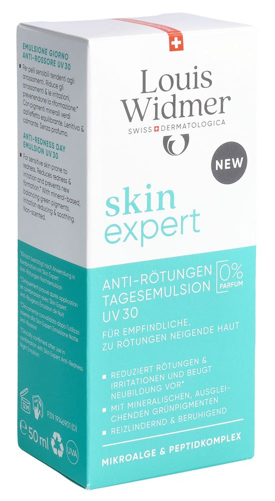 Louis Widmer Skinexpert Anti-Rötungen Tagesemulsion Uv30 Tb 50 ml