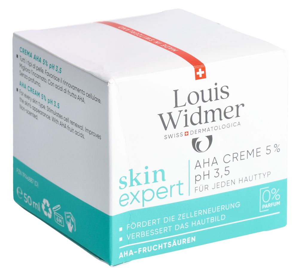 LOUIS WIDMER Skinexpert Creme AHA 5% — product photo