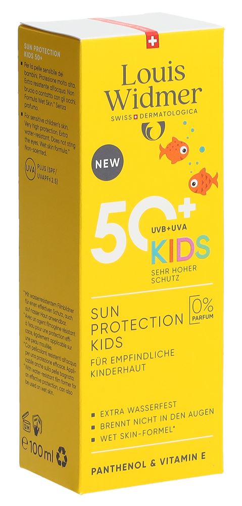 Louis Widmer Sun Protection Kids Lsf50+ ohne Parfum 100 ml