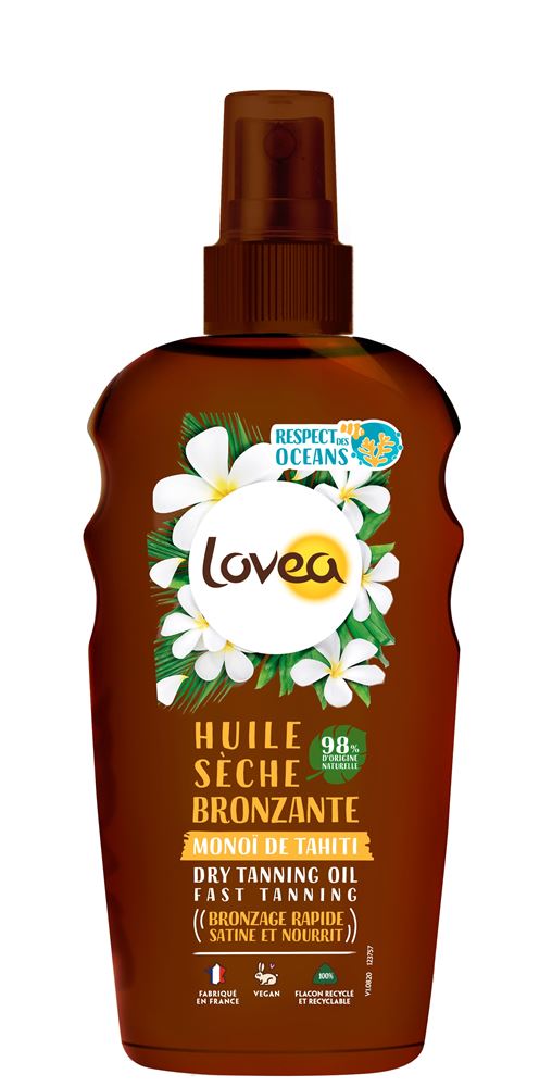 Lovea huile sèche bronzante monoï de tahiti spr 150 ml