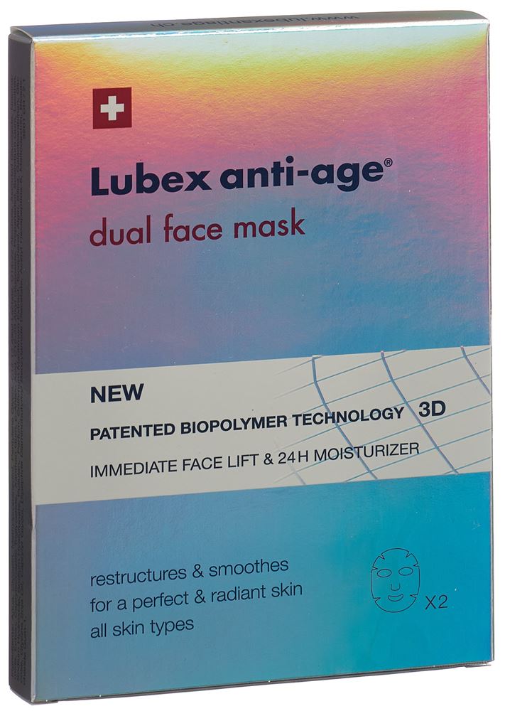 Lubex anti-age dual maschera viso bustine 2 pz