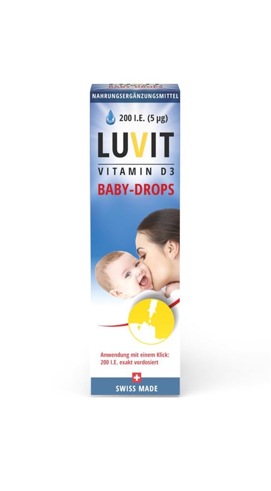 Luvit Vitamin D3 Baby-Drops Tropffl 10 ml