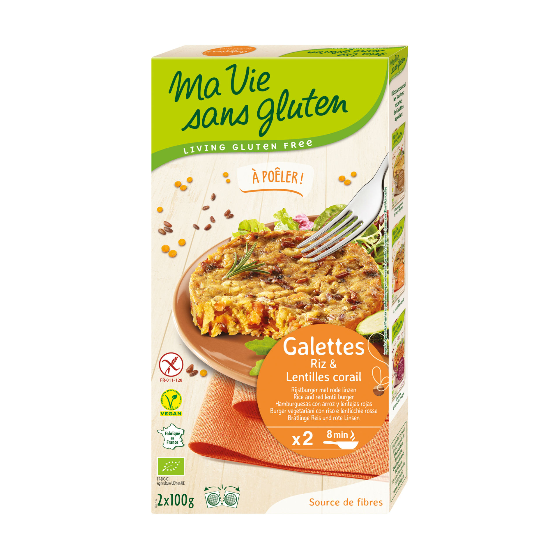 Image of ma vie sans Gluten Bratlinge Reis-Rote Linsen 2 x 100 g