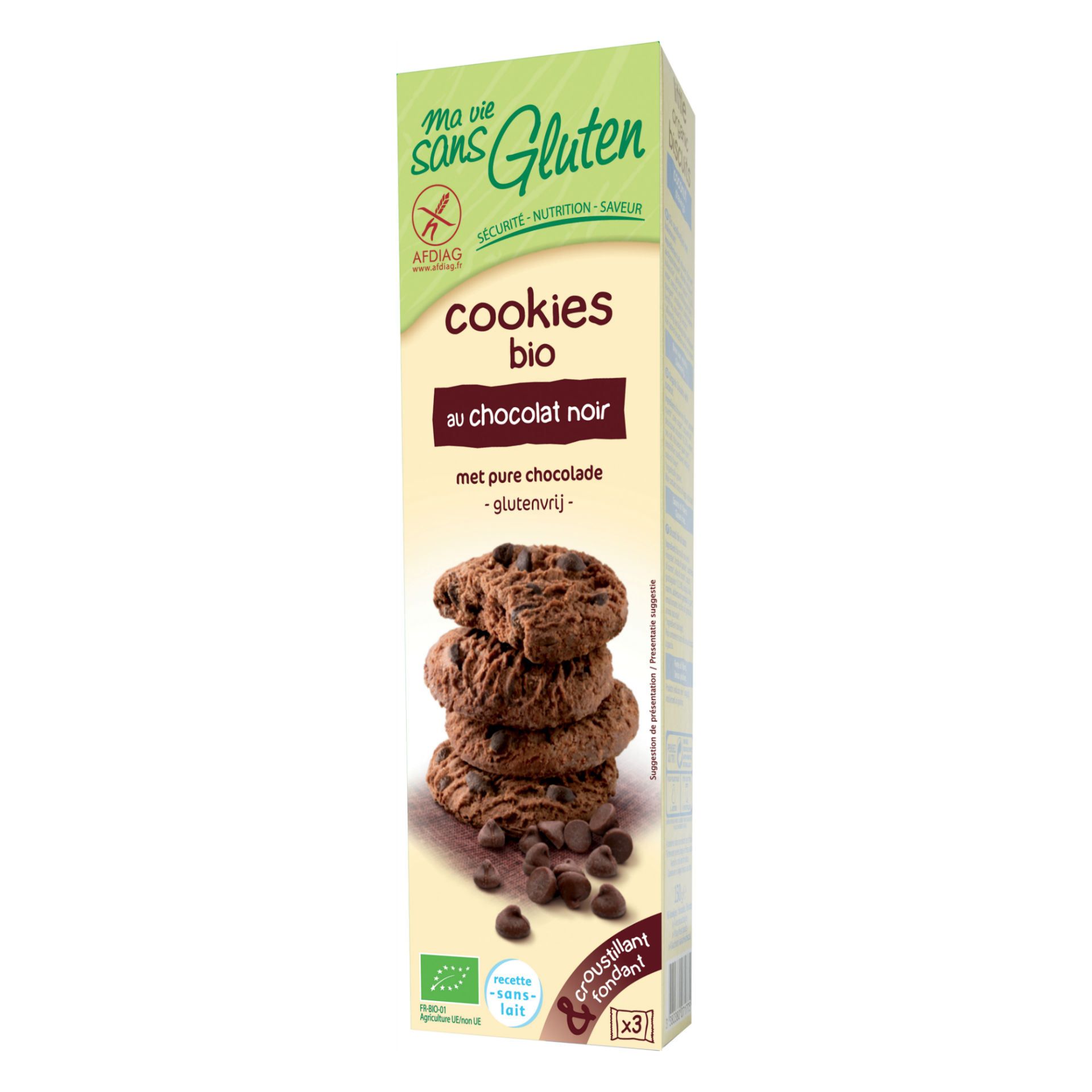 Image of ma vie sans Gluten Cookies Zartbitterschokolade 150 g