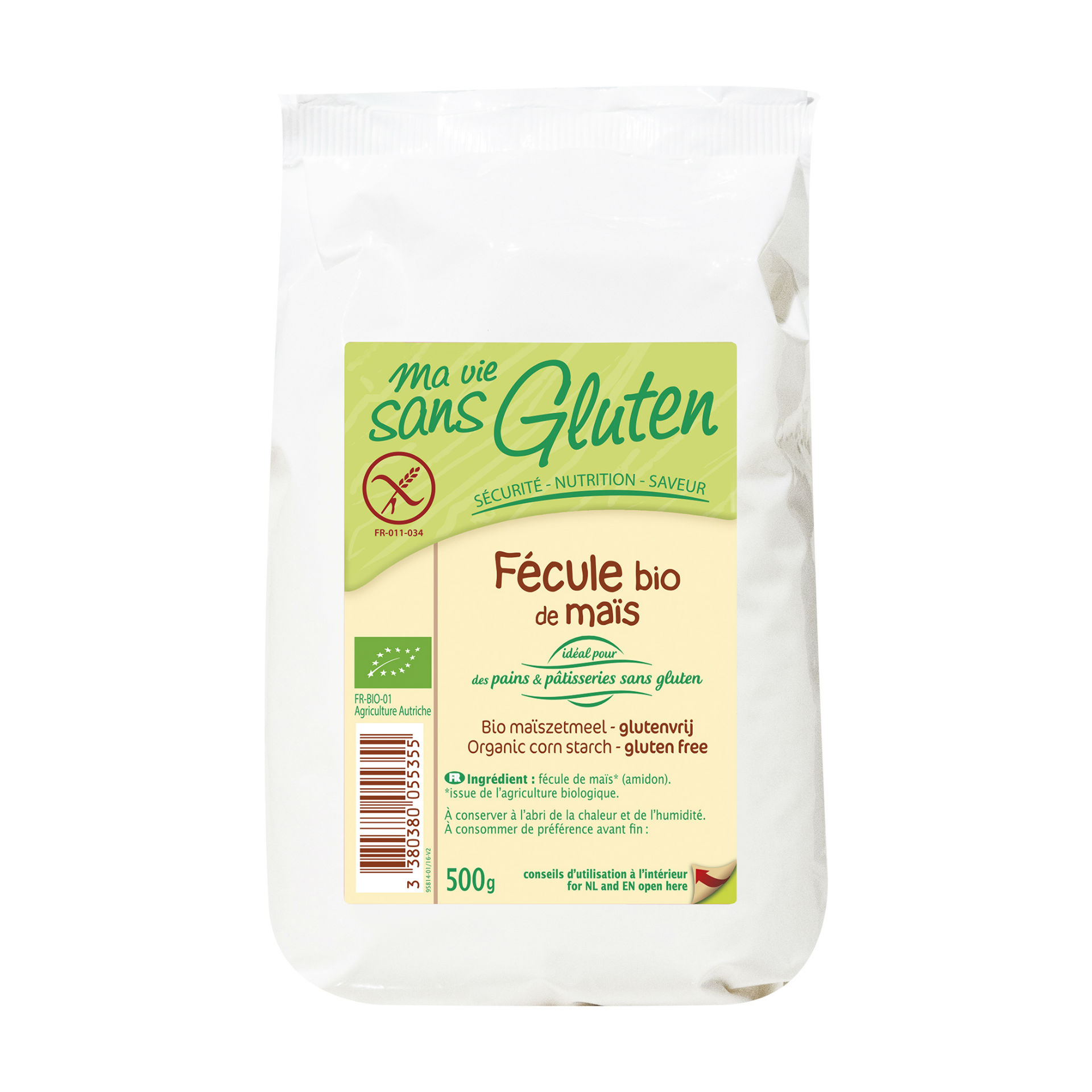 ma vie sans Gluten Fécule de maïs 500 g