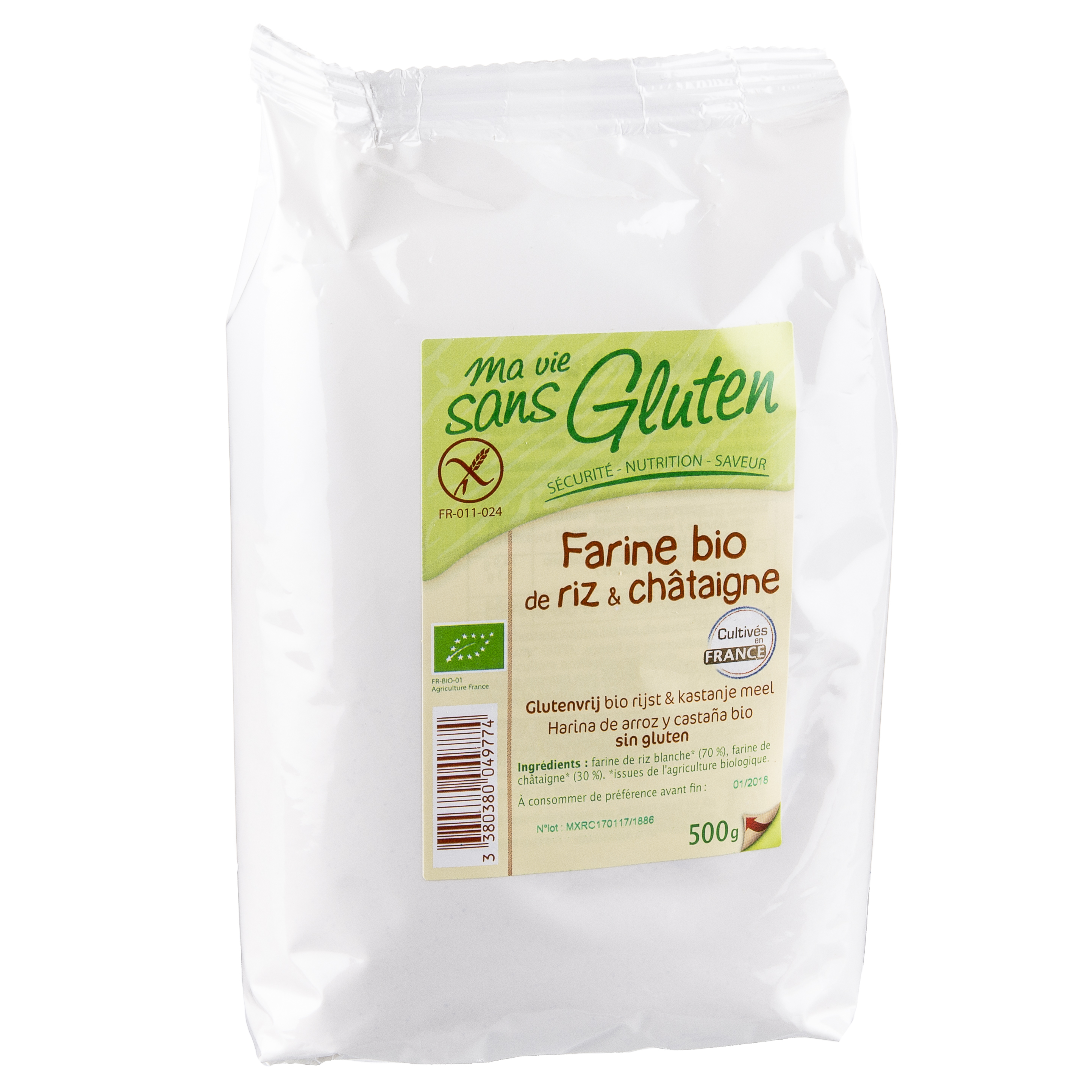 ma vie sans Gluten Farina di riso & castagne 500 g