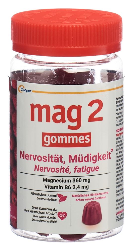 Mag 2 Gummis Himbeer Ds 45 Stk